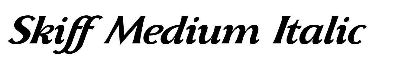 Skiff Medium Italic